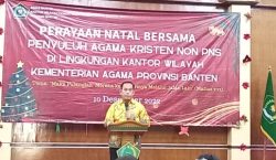 Pertama Kali Perayaan Natal di KanWil Kementerian Agama Provinsi Banten